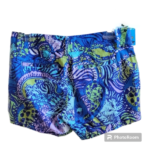 Lilly Pulitzer The Callahan Short Cattitude Print/Multicolor Size 2 Style 71357 - Picture 2 of 14